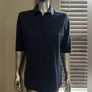 Lacoste Women's Navy Button Down Shirt